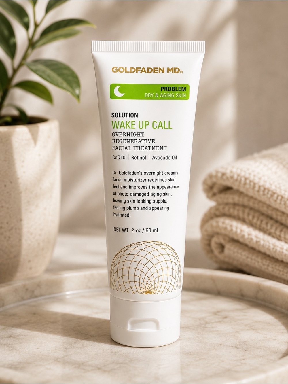 Goldfaden MD Wake Up Call Overnight Regenerative Facial Treatment 60ml NEW
